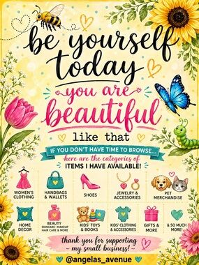 YOU Are Beautiful! 🐛🦋🌻🌷